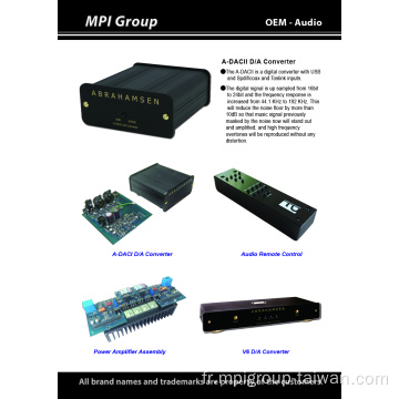 Amplificateur audio et DAC OEM sur mesure